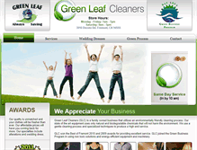 Tablet Screenshot of greenleafcleanersca.com
